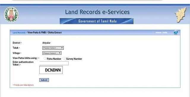 Tamil Nadu Land Record